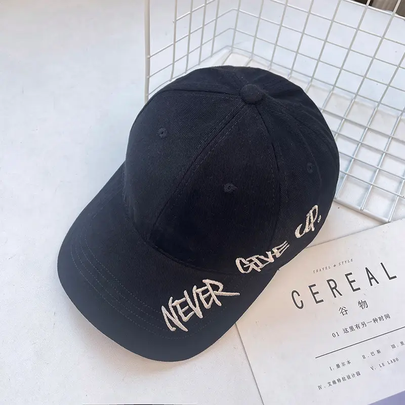 Women Letter Embroidered Baseball Cap Brown Winter Autumn — feature 22