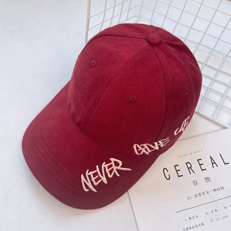 Women Letter Embroidered Baseball Cap Brown Winter Autumn — feature 27