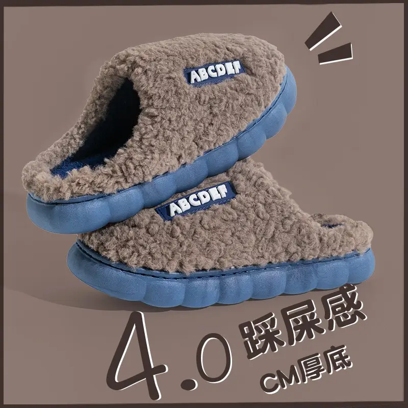 Women Cotton Slippers Pink Warm Indoor Winter - Image 15