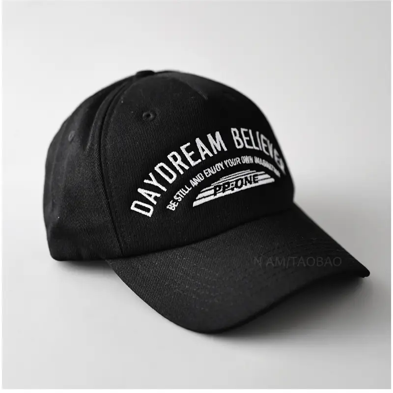 Black Letter Baseball Cap for Men Women - Image 4