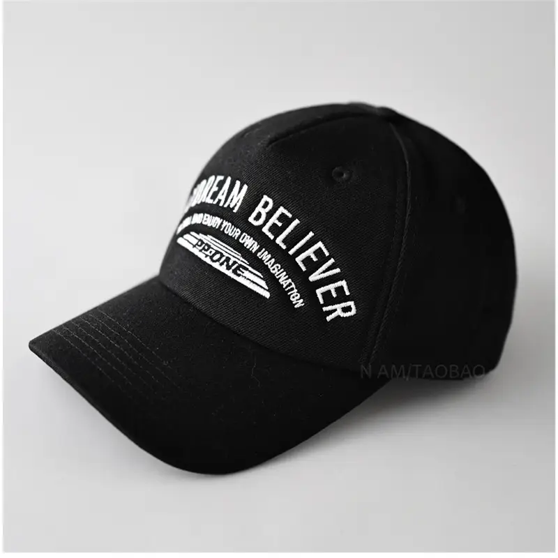 Black Letter Baseball Cap for Men Women - Image 5