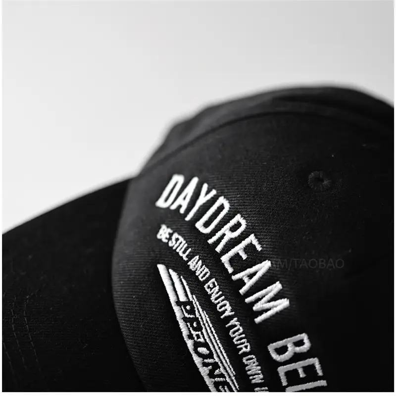 Black Letter Baseball Cap for Men Women - Image 6
