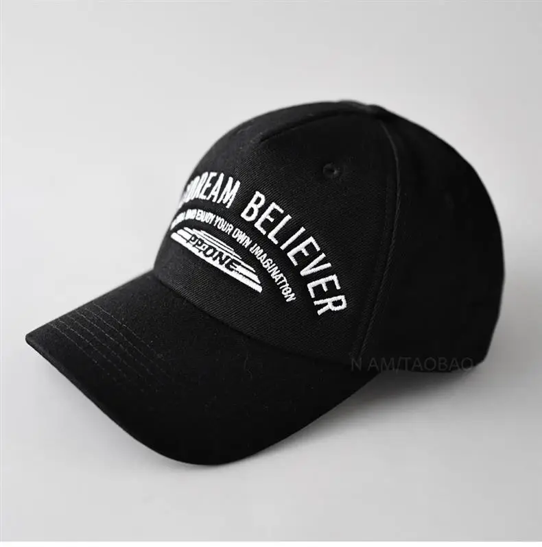Black Letter Baseball Cap for Men Women — feature 1