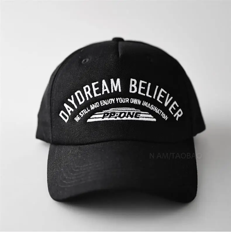 Black Letter Baseball Cap for Men Women — feature 2