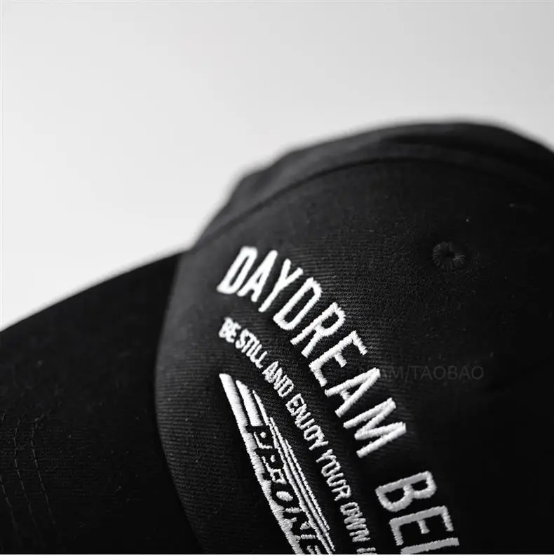 Black Letter Baseball Cap for Men Women — feature 5