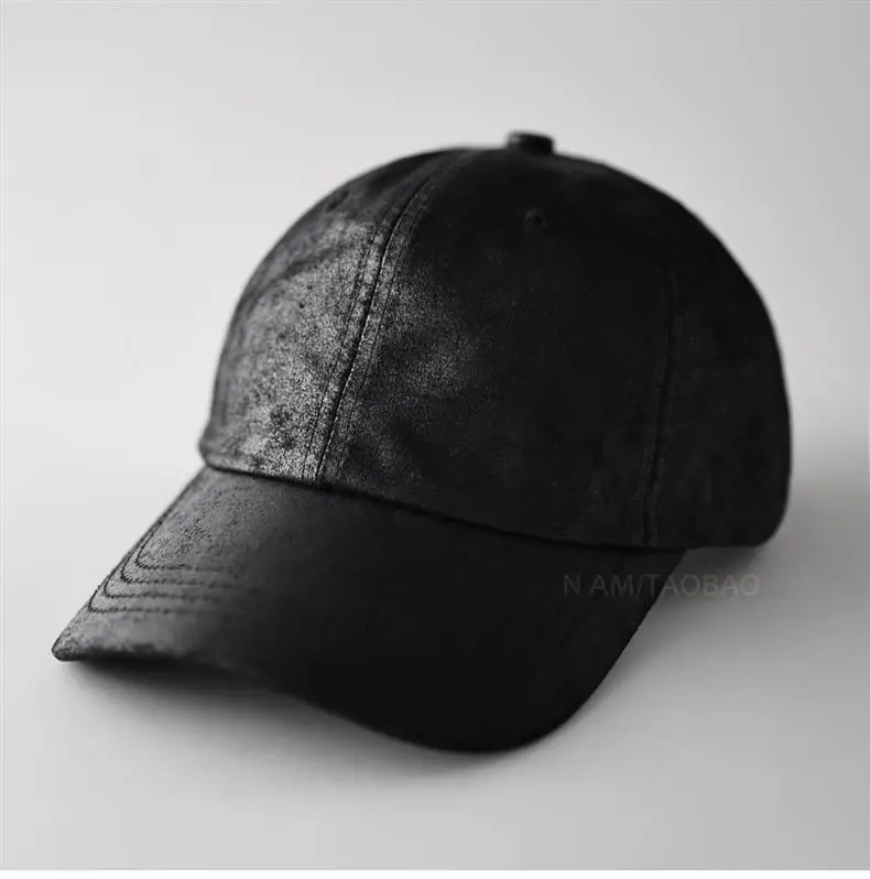 Purple PU Leather Baseball Cap for Men Women Casual Retro — feature 3