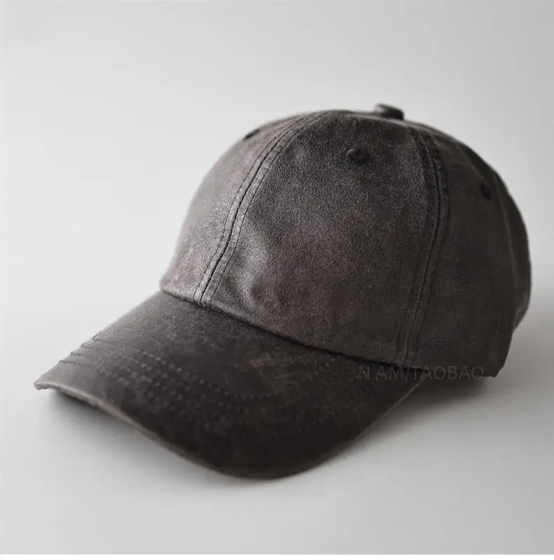 Purple PU Leather Baseball Cap for Men Women Casual Retro — feature 6
