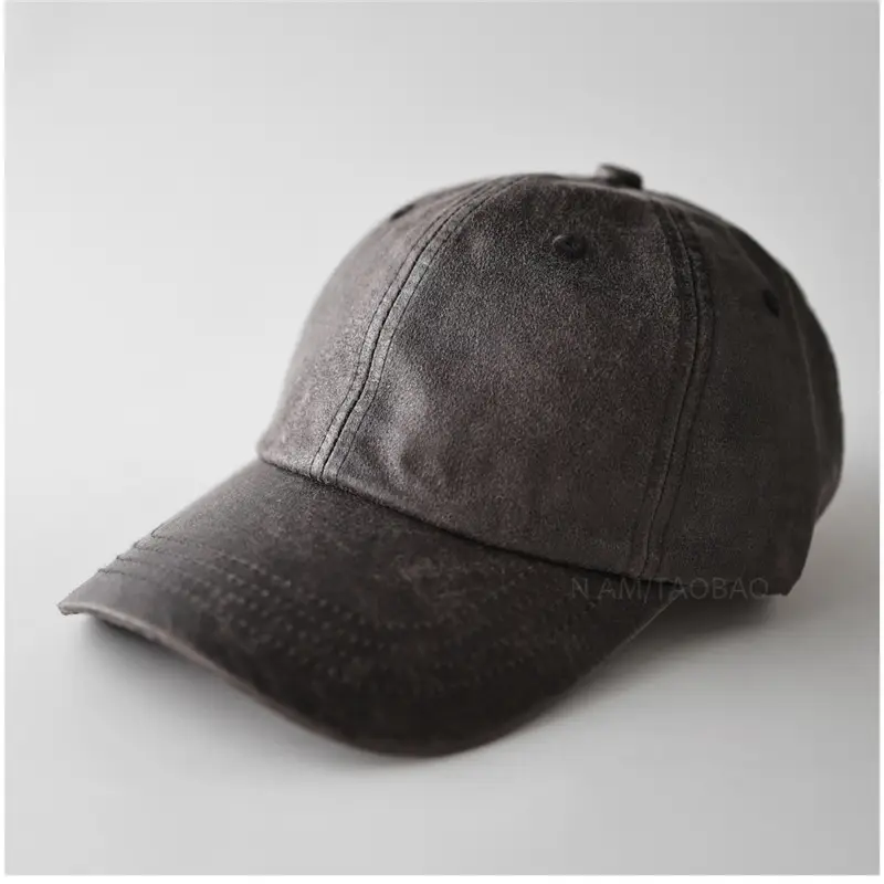 Purple PU Leather Baseball Cap for Men Women Casual Retro - Image 6