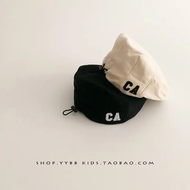 Baby Adjustable Beret Hat with Peaked Cap & Pacifier - Image 4