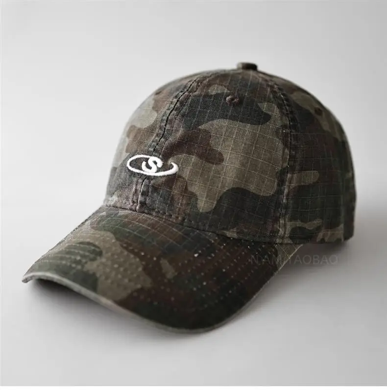 Minimalist Letter S Camouflage Cap Unisex Sunshade — feature 2
