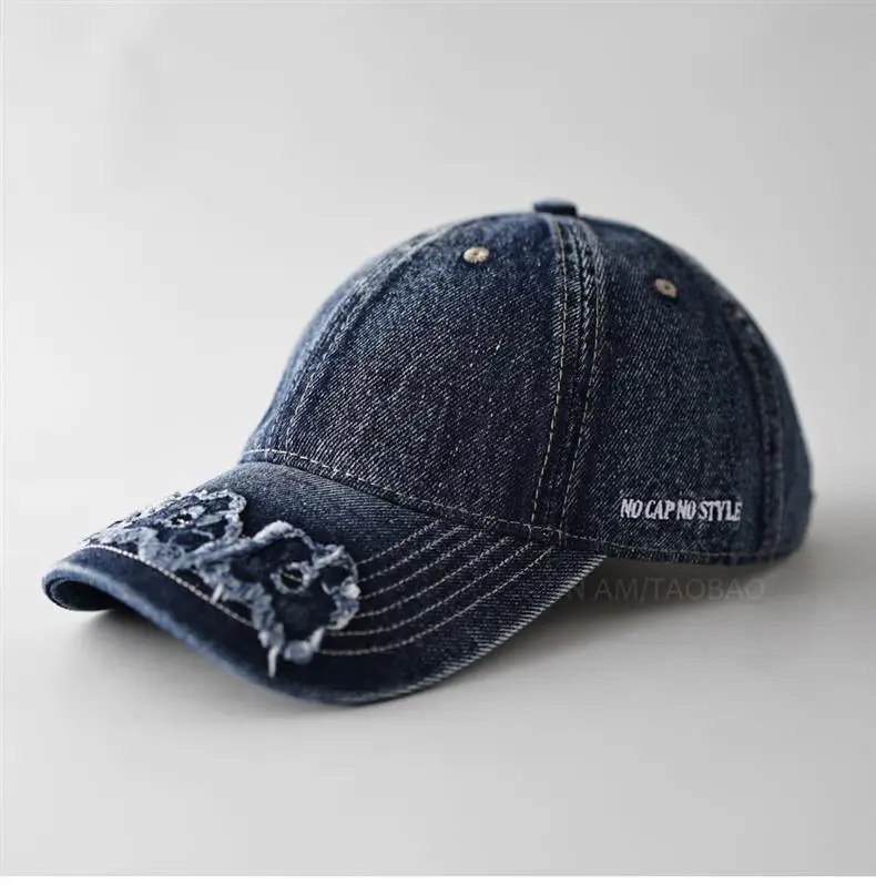 Women Brown Embroidered Baseball Cap with Patched Brim — feature 13