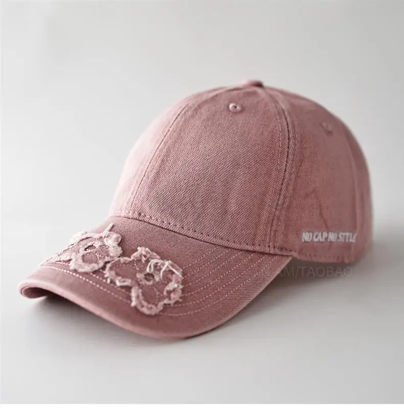 Women Brown Embroidered Baseball Cap with Patched Brim — feature 15