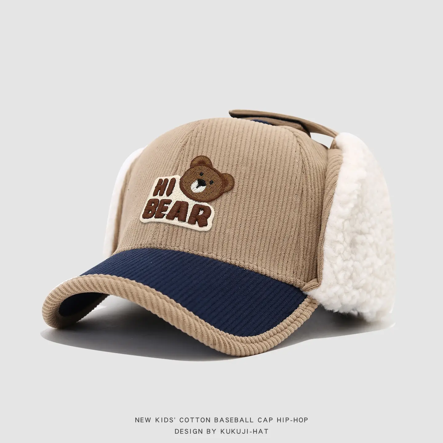 Baby Bear Ear Cap Autumn Winter Warm Peaked Cap — feature 14
