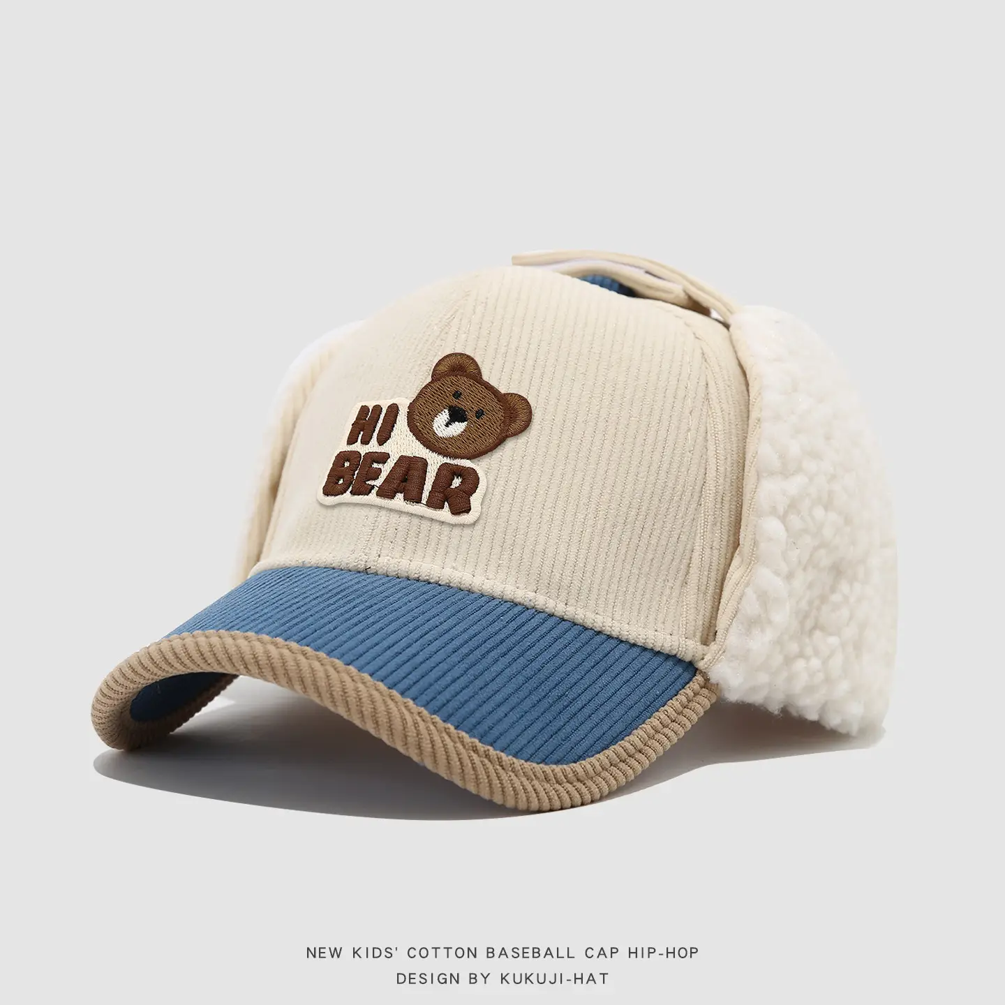 Baby Bear Ear Cap Autumn Winter Warm Peaked Cap — feature 15