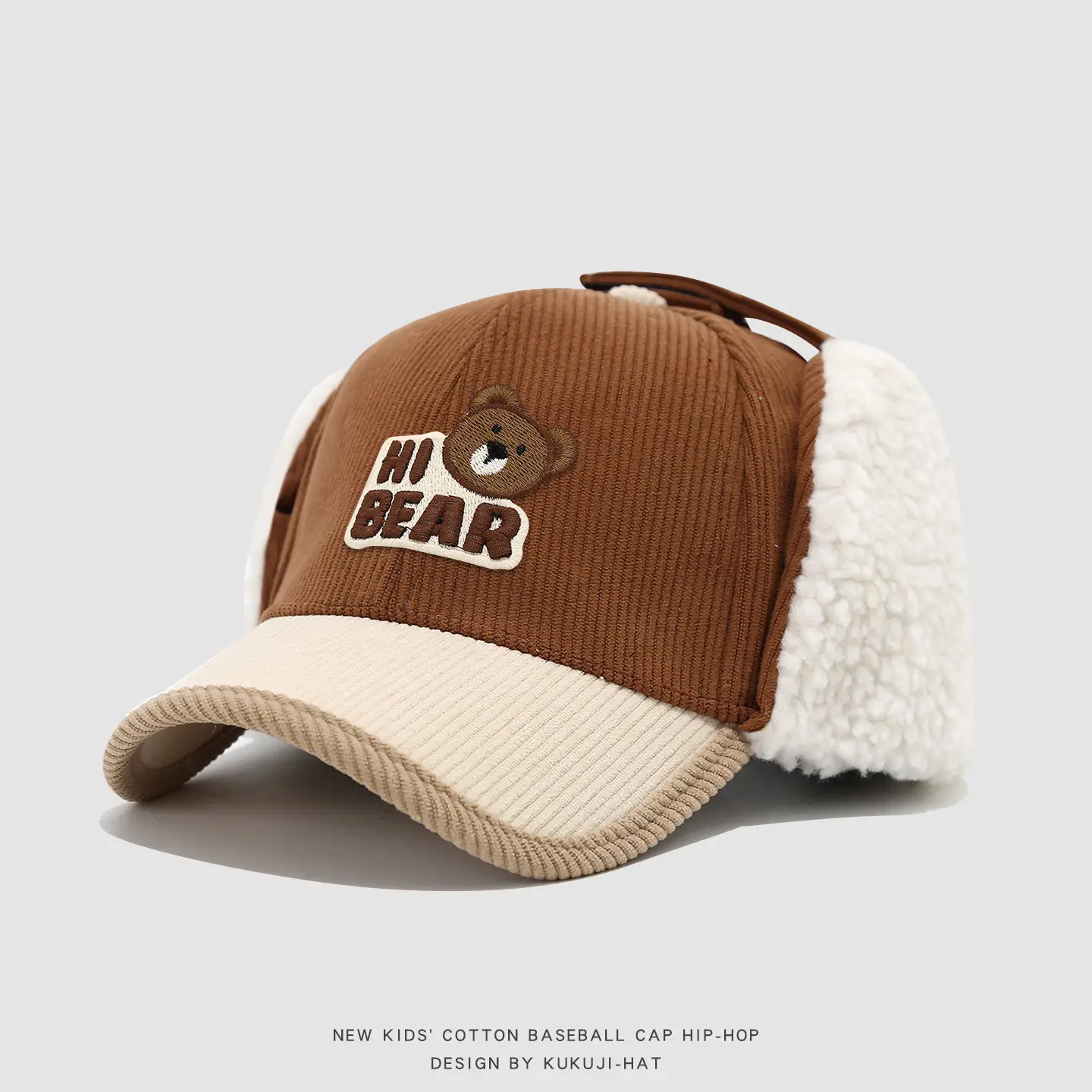 Baby Bear Ear Cap Autumn Winter Warm Peaked Cap — feature 17