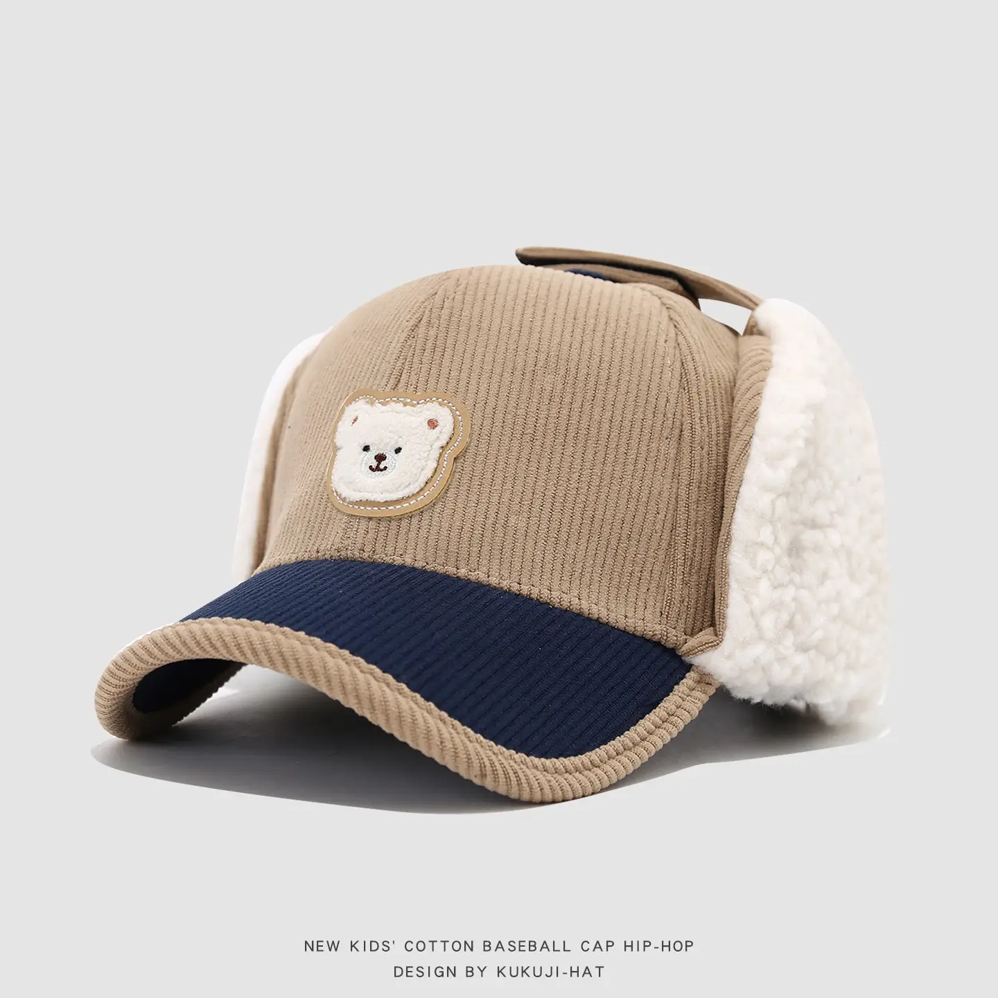 Baby Bear Ear Cap Autumn Winter Warm Peaked Cap — feature 7
