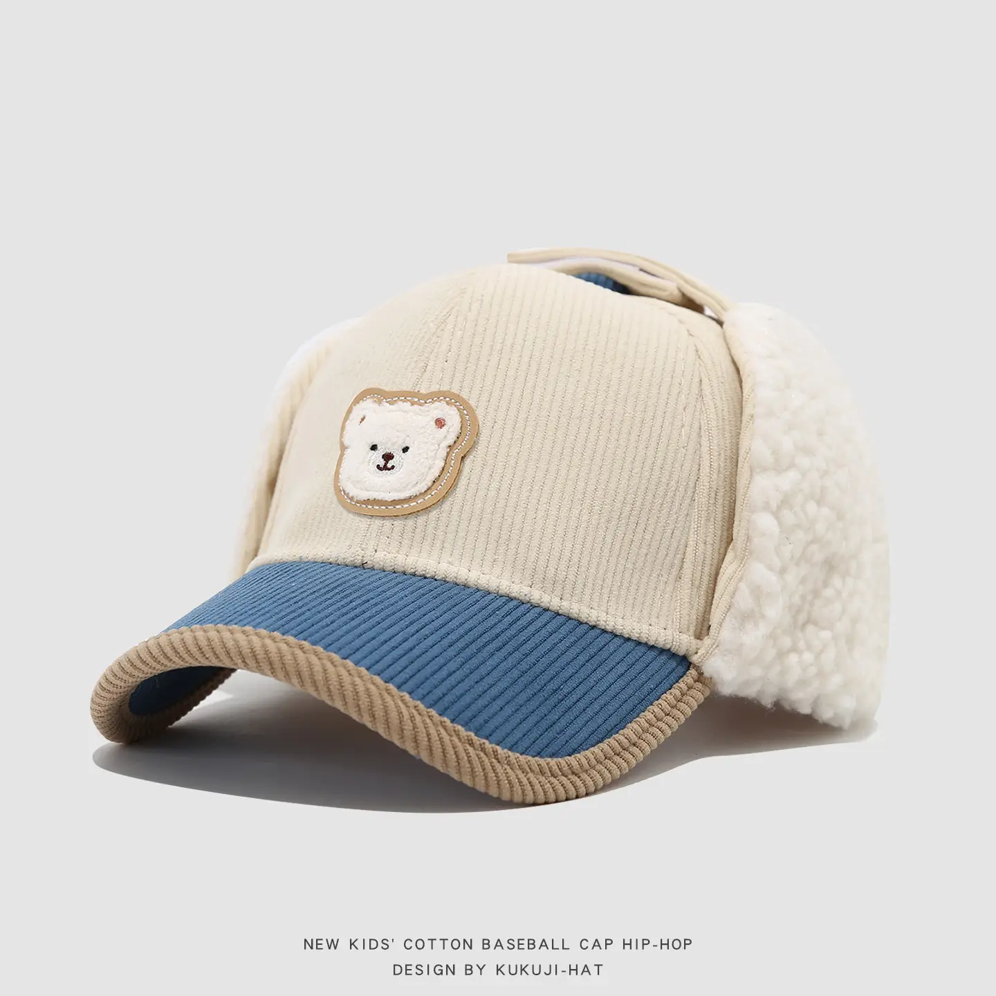 Baby Bear Ear Cap Autumn Winter Warm Peaked Cap — feature 8