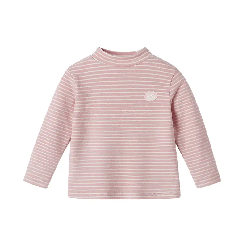 Kids Warm Fleece Long Sleeve Striped Top & Pants Set