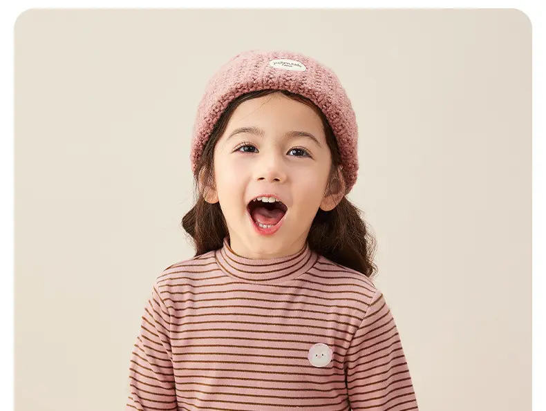 Kids Warm Fleece Long Sleeve Striped Top & Pants Set — feature 11