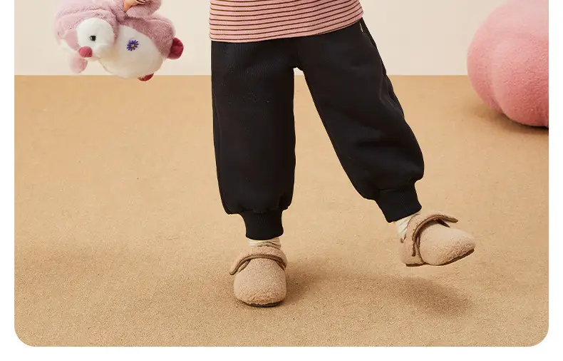Kids Warm Fleece Long Sleeve Striped Top & Pants Set — feature 13