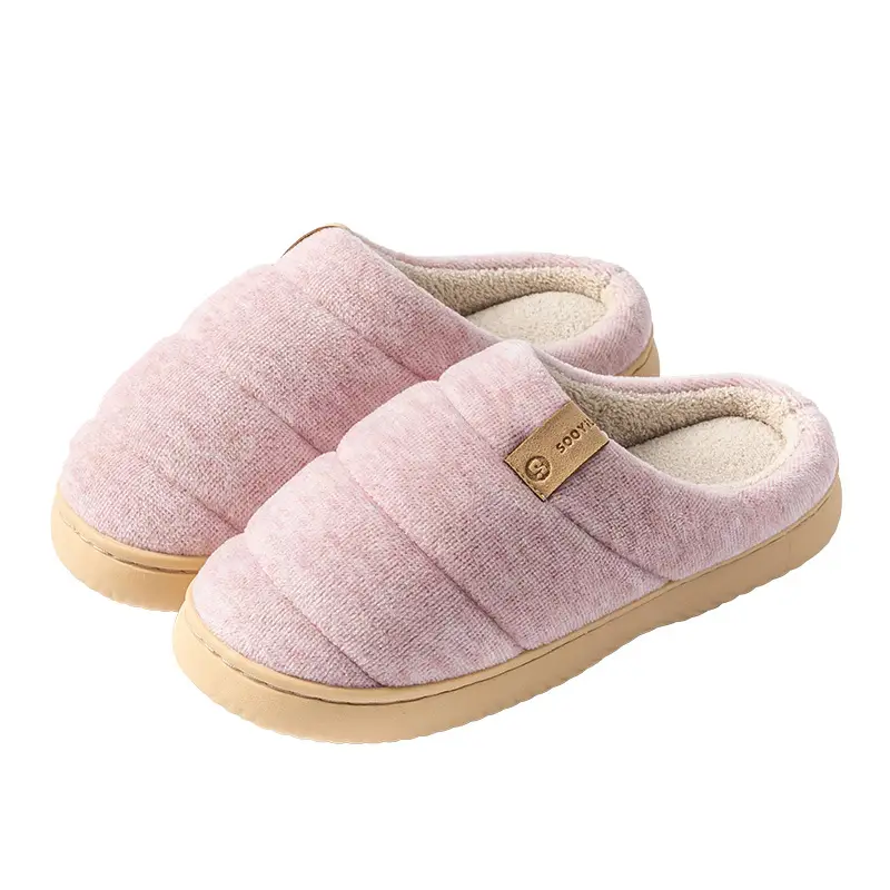 Women's Cotton Slippers 2025 New Autumn and Winter Thick Warm Plush Thickened Non-Slip Soft Cotton Slippers - Image 13