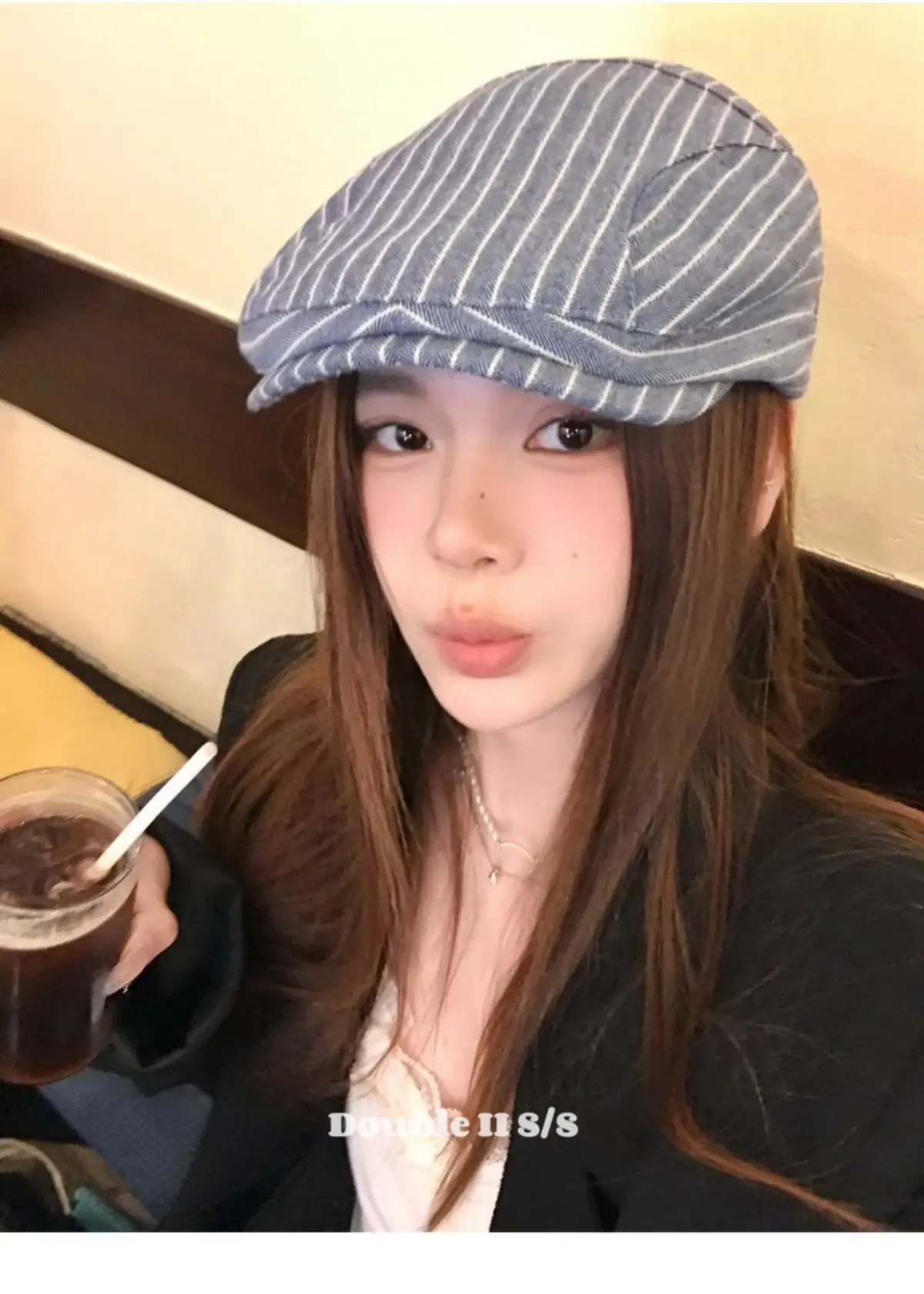 Double I British Retro Niche Duckbill Cap Women — feature 5
