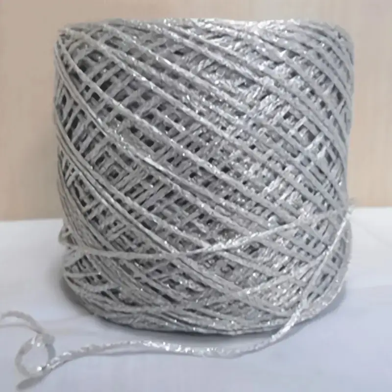 Gold and Silver Thread, Hollow Yarn, Bright Silk Thread, DIY Crochet Bag, Embroidered Mercerized Wool, Hand-Knitted Sweater Doll