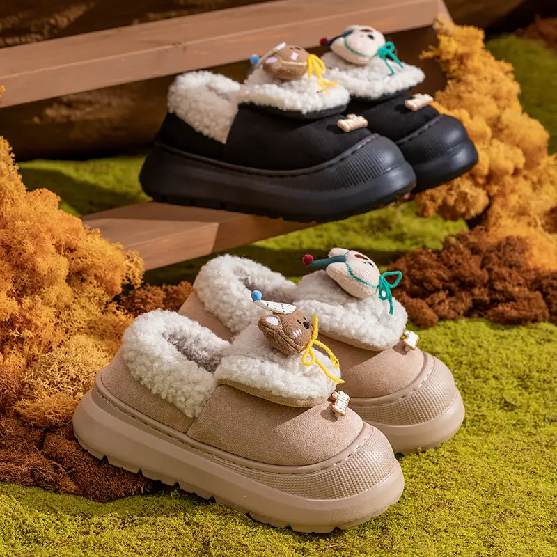 Women Cartoon Warm Cotton Slippers Autumn Winter - Image 20