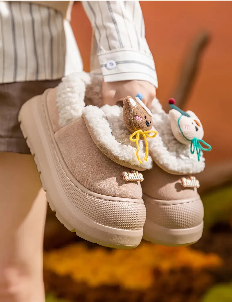 Women Cartoon Warm Cotton Slippers Autumn Winter — feature 18