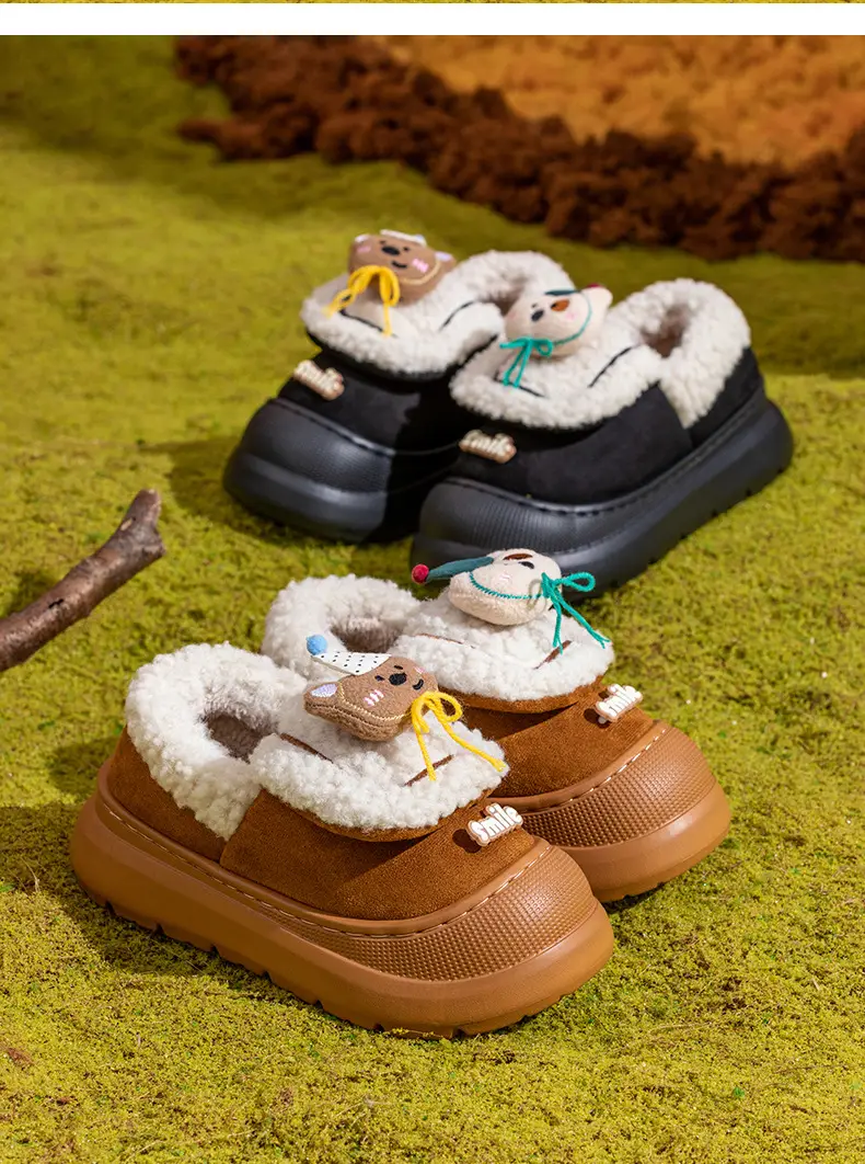 Women Cartoon Warm Cotton Slippers Autumn Winter — feature 22