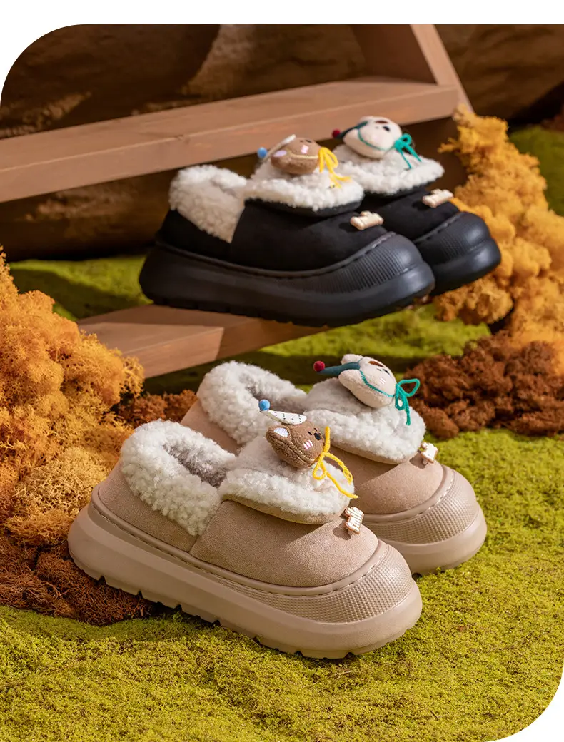 Women Cartoon Warm Cotton Slippers Autumn Winter — feature 4