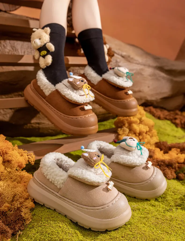 Women Cartoon Warm Cotton Slippers Autumn Winter — feature 7