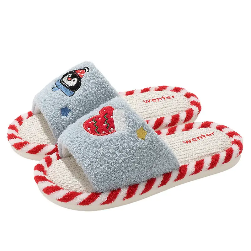 Home Slippers for Women Summer Cartoon Breathable Sweat-Absorbent Four-Season Non-Slip Silent Korean Style Girl Floor Mop Summer Wholesale - Image 9