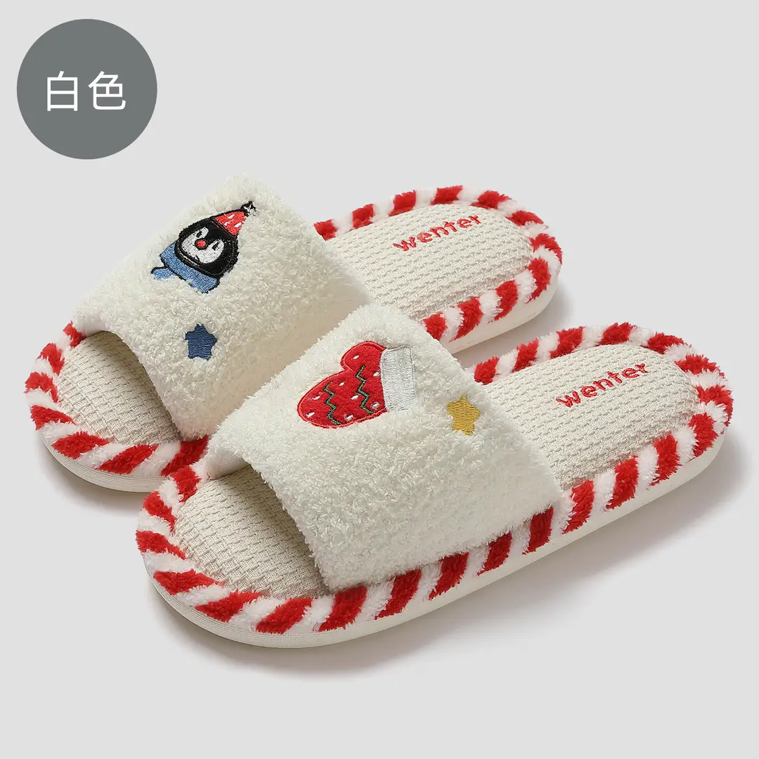 Home Slippers for Women Summer Cartoon Breathable Sweat-Absorbent Four-Season Non-Slip Silent Korean Style Girl Floor Mop Summer Wholesale - Image 2