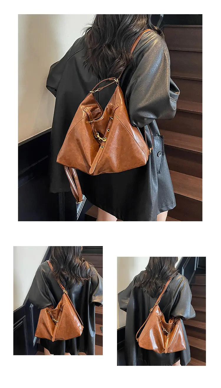 Retro Brown Leather Shoulder Bag for Women 2025 — feature 11
