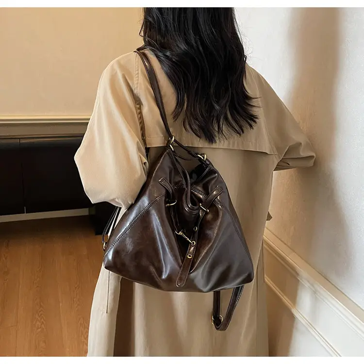 Retro Brown Leather Shoulder Bag for Women 2025 — feature 14