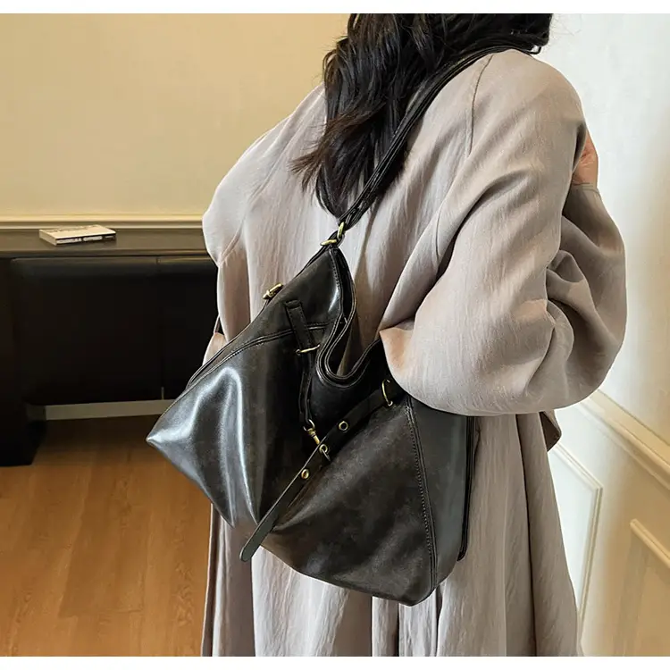 Retro Brown Leather Shoulder Bag for Women 2025 — feature 18