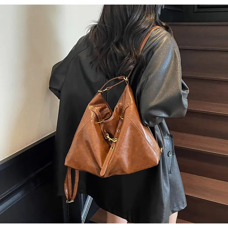 Retro Brown Leather Shoulder Bag for Women 2025 — feature 19