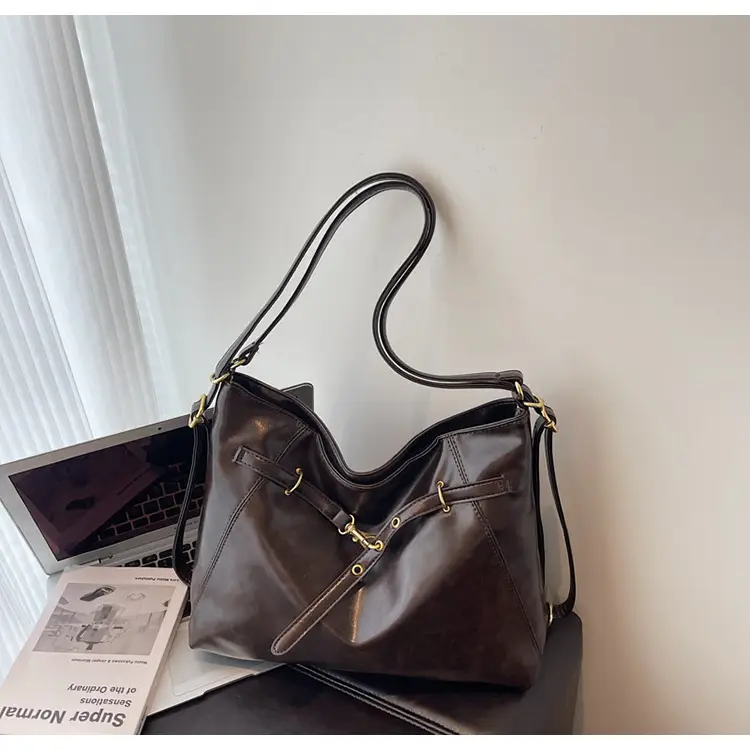 Retro Brown Leather Shoulder Bag for Women 2025 — feature 21