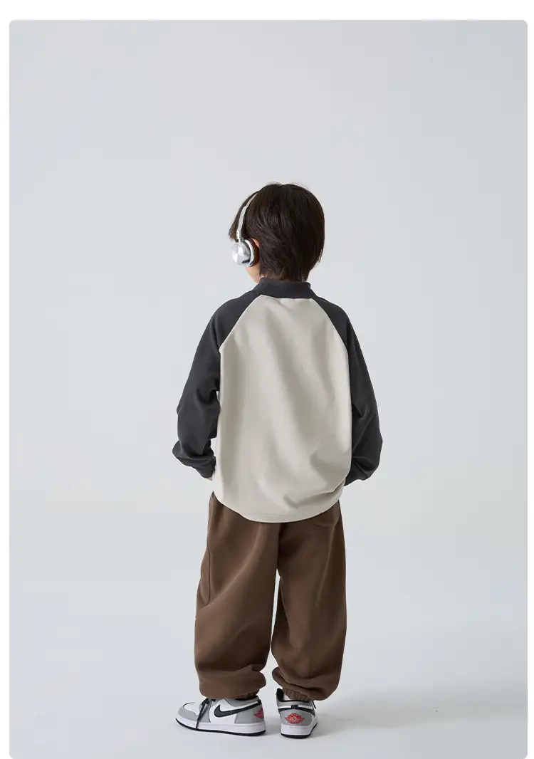 Haima Boys Thermal Long Sleeve T-Shirt White Black 2025 — feature 11