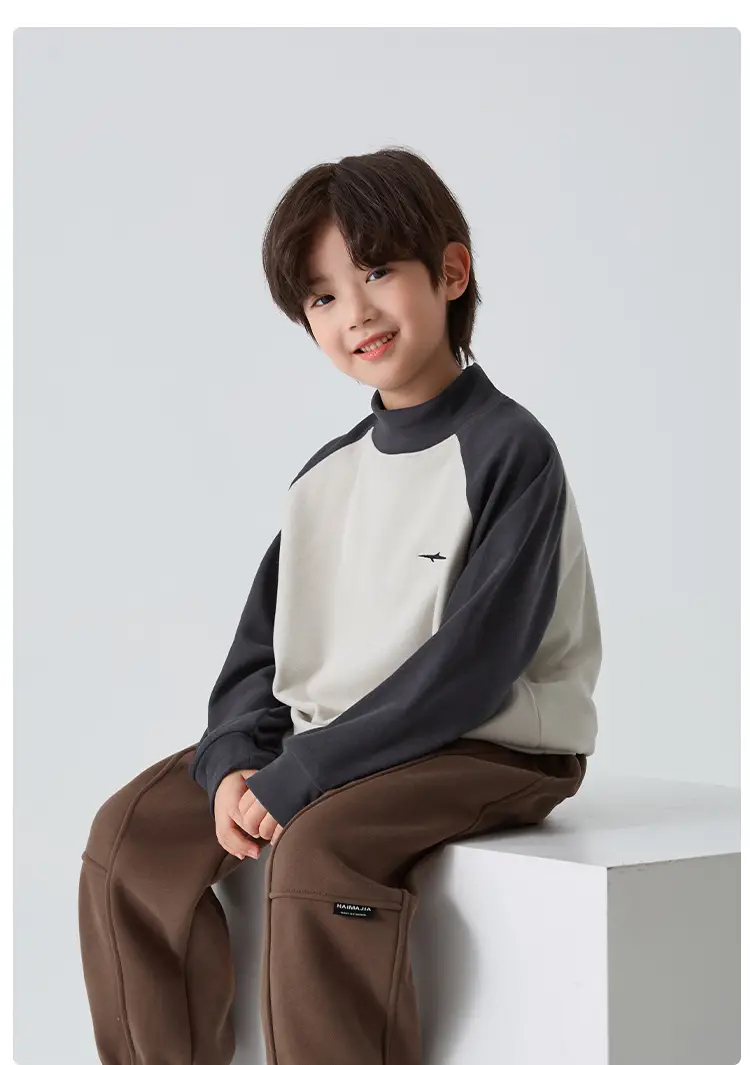 Haima Boys Thermal Long Sleeve T-Shirt White Black 2025 — feature 12