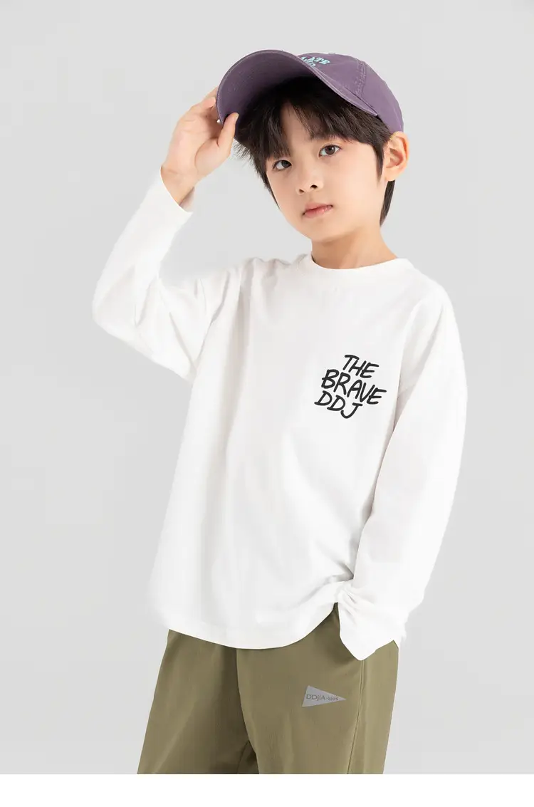 Duoduo Boys Long Sleeve T-Shirt Pink Anti Pilling 2025 — feature 15