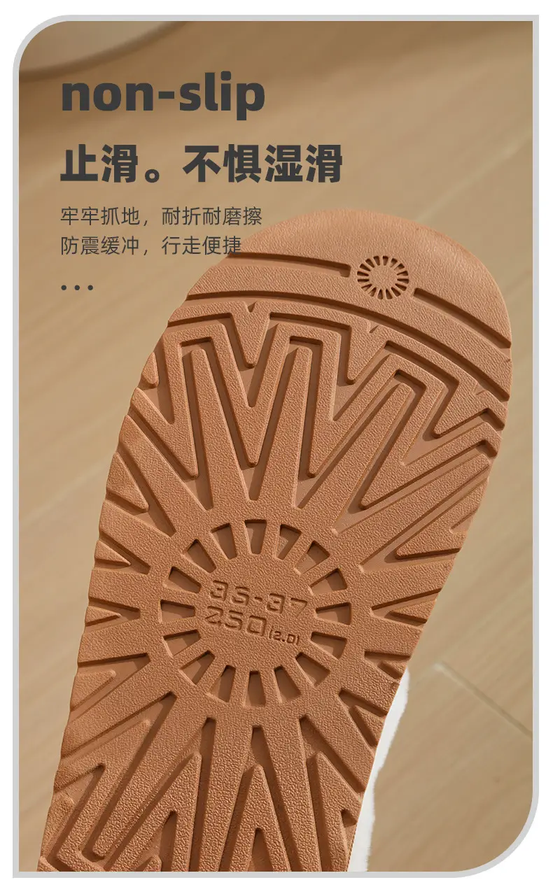 2025 New Home Cotton Slippers for Women Indoor Home Non-Slip Winter Warm Outerwear Stuffed Slippers for Men — feature 10