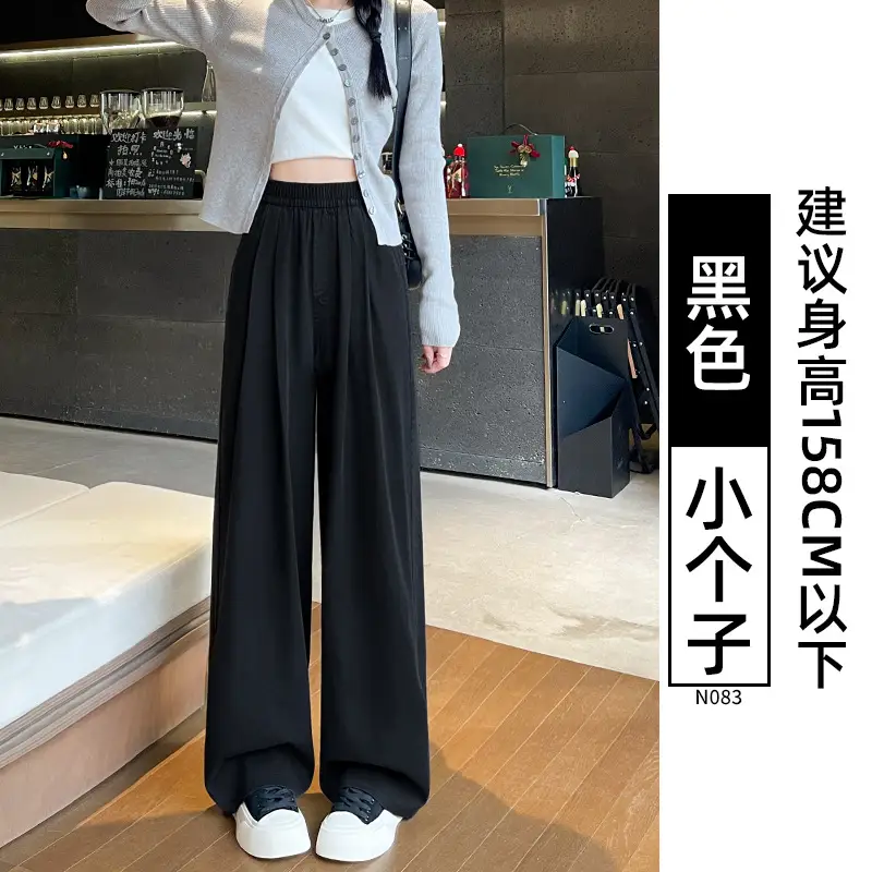 Deep Blue Tencel Jeans Women High Waist Wide Leg 2026