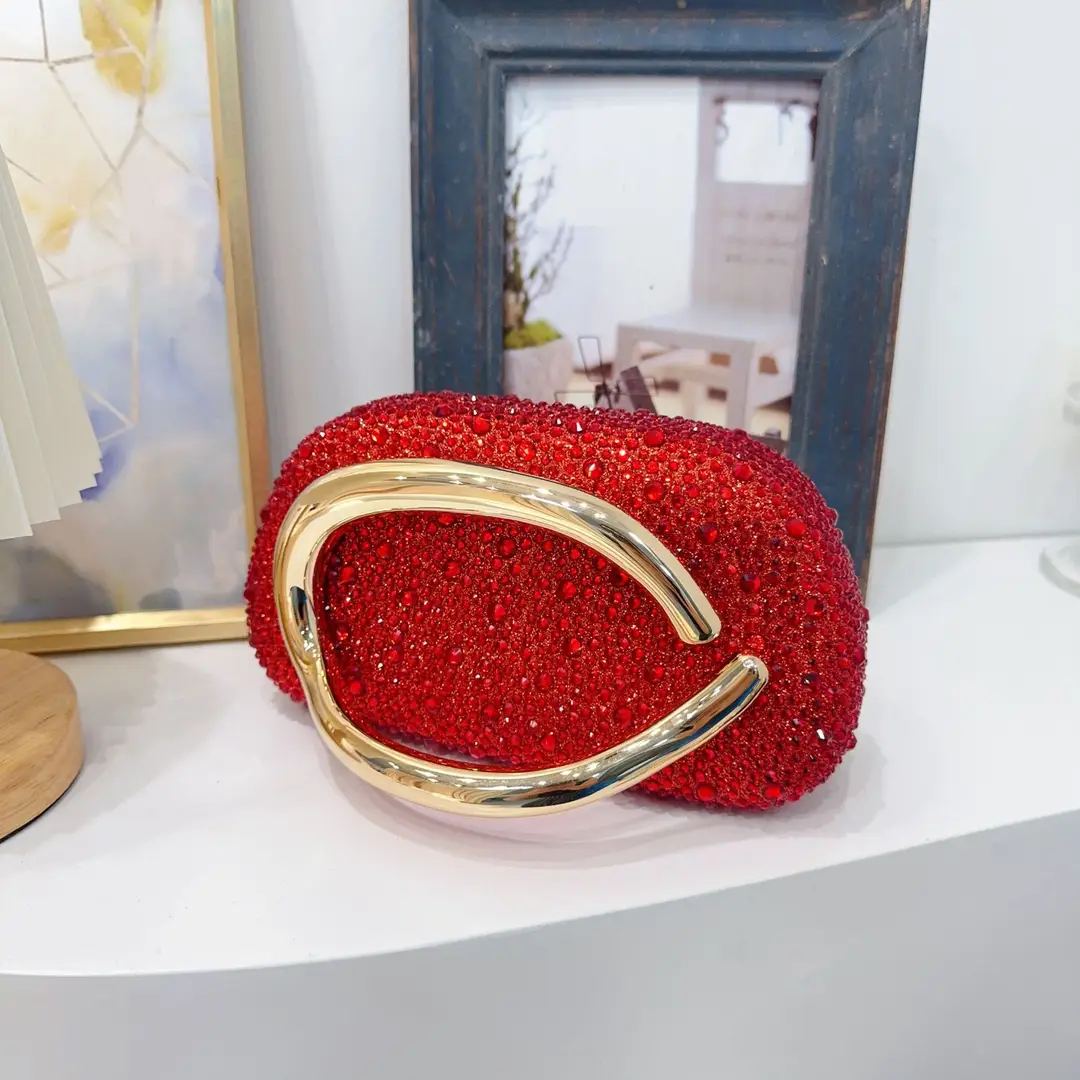European and American Cross-Border Trendy Classic Round Box Clutch Bag Evening Bag Acrylic Bag Retro Metal Handle Single Shoulder Crossbody