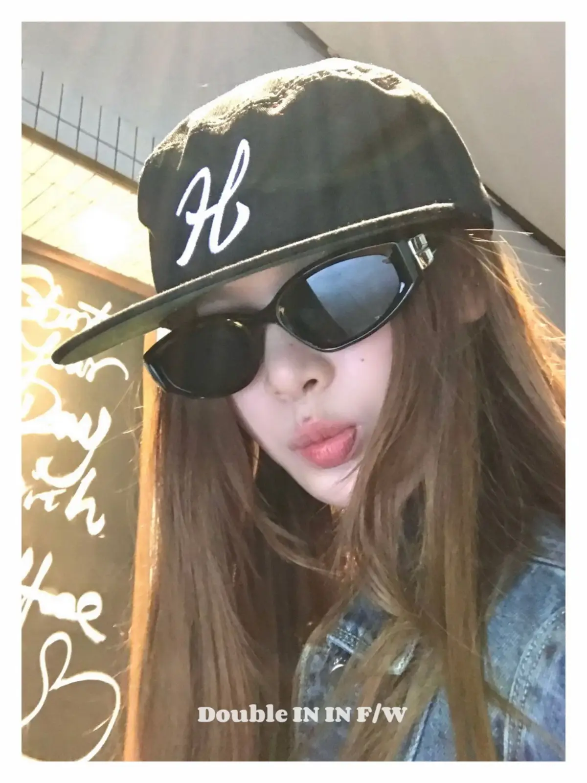 Women Black Houndstooth Embroidered Baseball Cap — feature 18