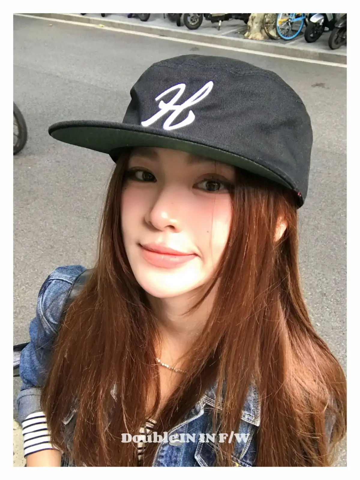 Women Black Houndstooth Embroidered Baseball Cap — feature 20