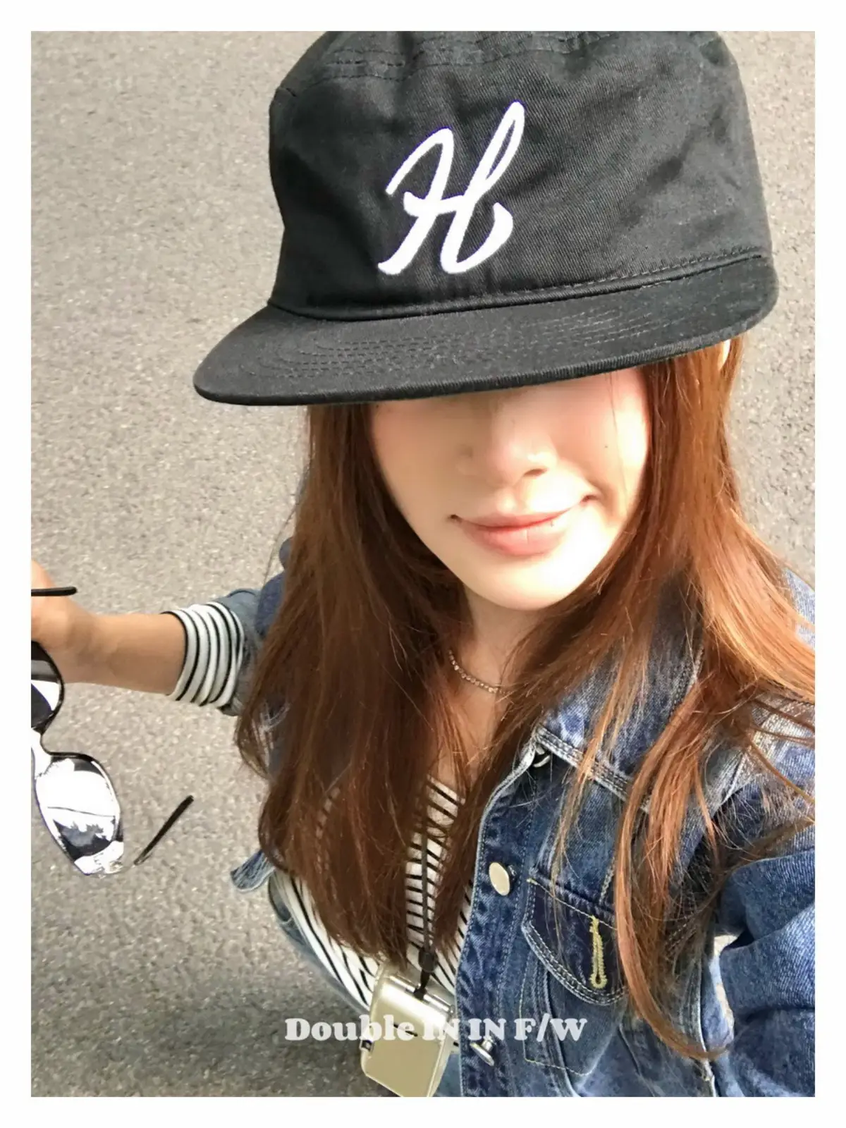 Women Black Houndstooth Embroidered Baseball Cap — feature 21