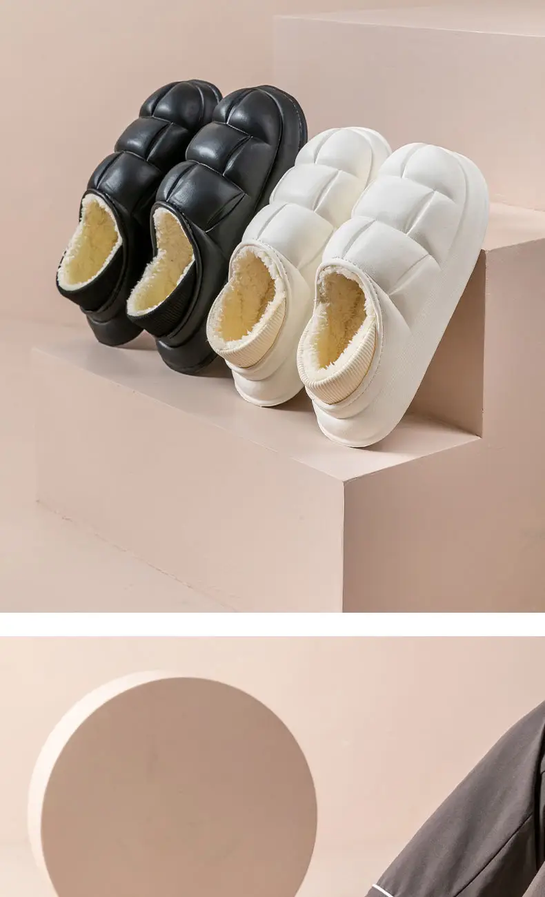 Pink Women's Waterproof Cotton Slippers Winter Warm Maternity Shoes — feature 12