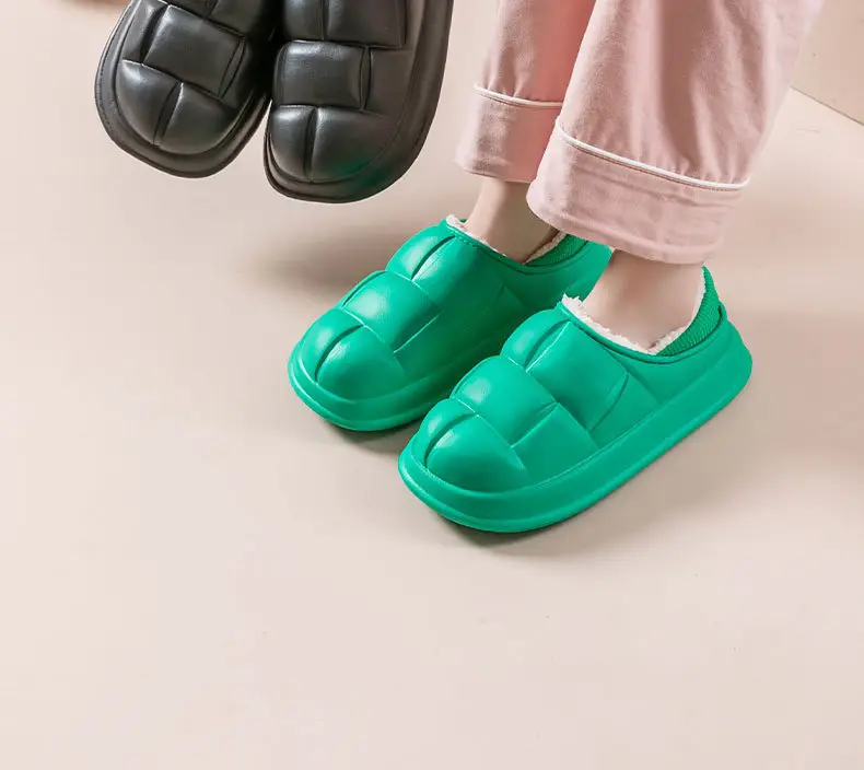 Pink Women's Waterproof Cotton Slippers Winter Warm Maternity Shoes — feature 15
